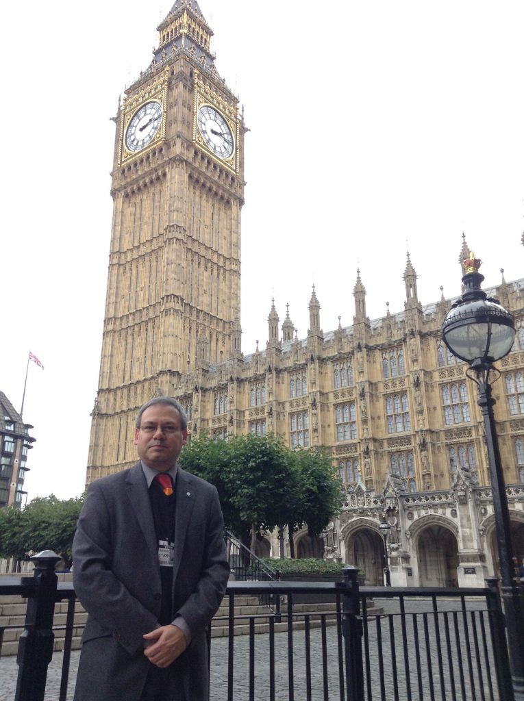 Photo: me at Westminster.