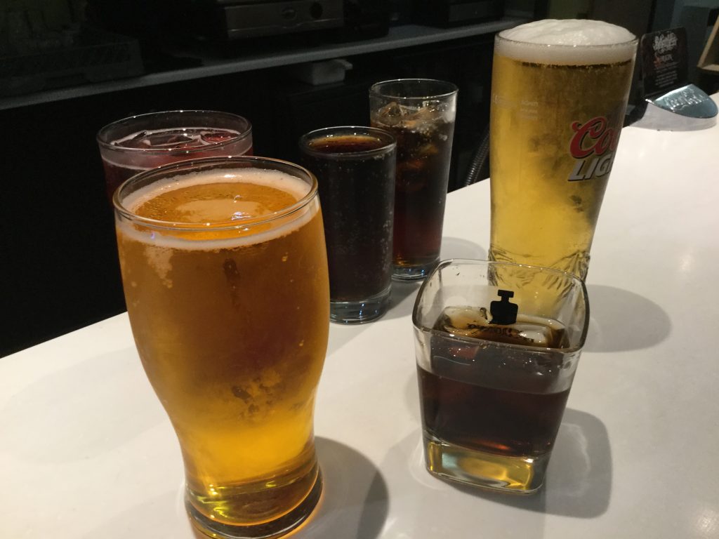Photo: a round of drinks.